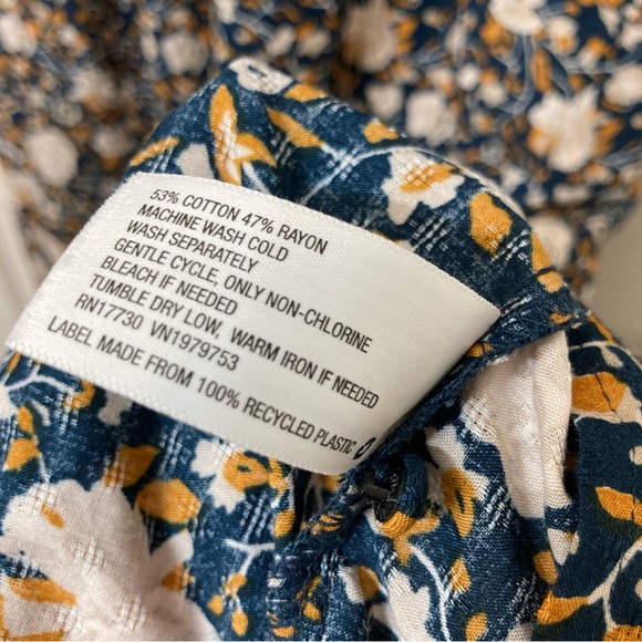 Universal Thread Long Sleeve Ruffle Tiered Floral Midi Dress XL Fall Bohemian - Picture 9 of 11